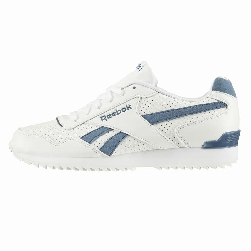 Tenisi Reebok Royal Glide Ripple Clip Barbati Albi/Albastri Romania SU9281DY